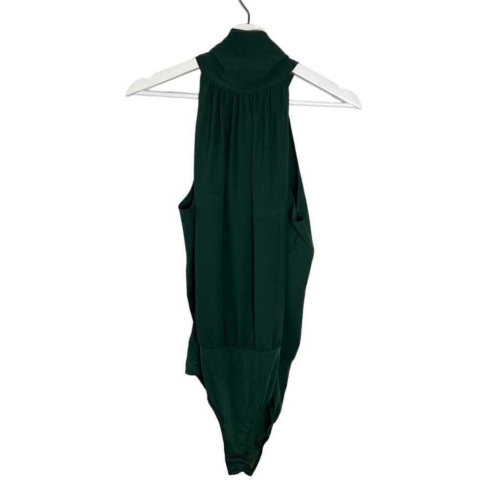 Belle Badgley Mischka Halter One Piece Bodysuit Dark Green Women's Size US 10
